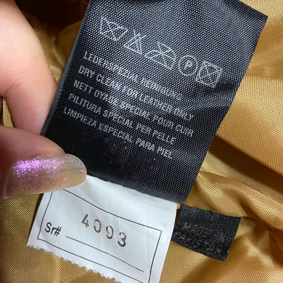 T4 West Tan Fringe Genuine Leather Skirt - Picture 8 of 11